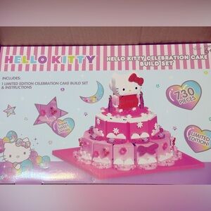 Sanrio hello kitty celebration cake build set limited edition 730 pieces nib